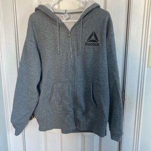 Grey Reebok sweatshirt